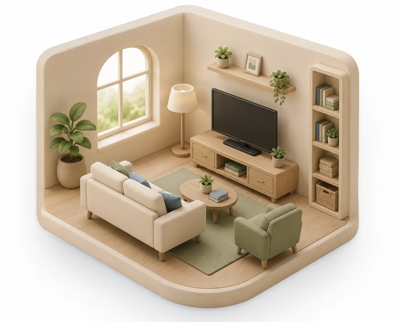 House Pilot scanning a living room